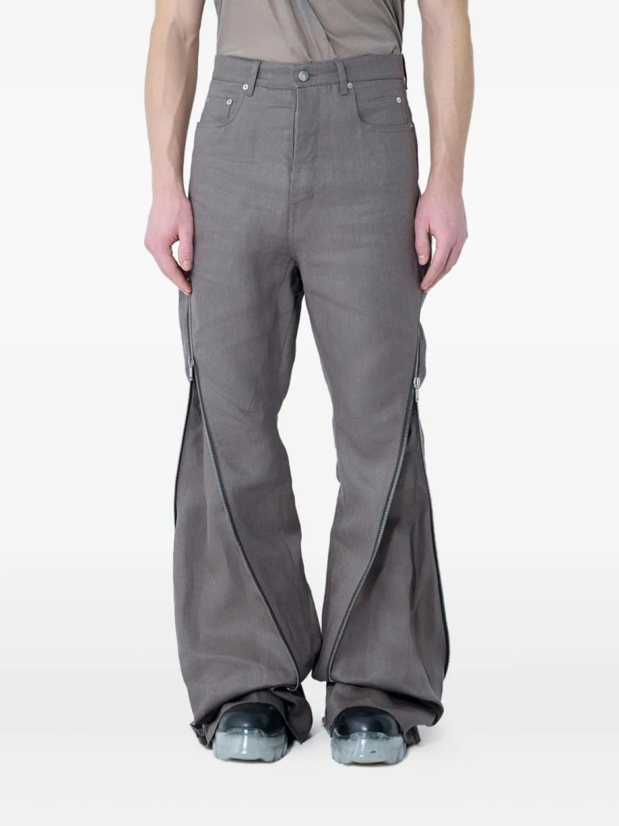 

Rick Owens джинсы Bolan Banana, серый