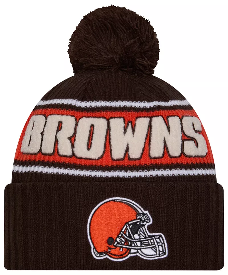 

Мужская цветная вязаная шапка New Era Cleveland Browns Sideline Sport Team