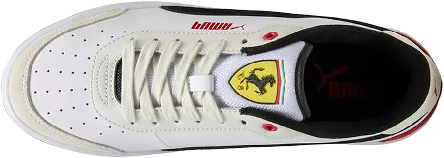 Мужские кроссовки PUMA Scuderia Ferrari Ca Match с шнуровкой для повседневной носки - белые, белый — фото 3