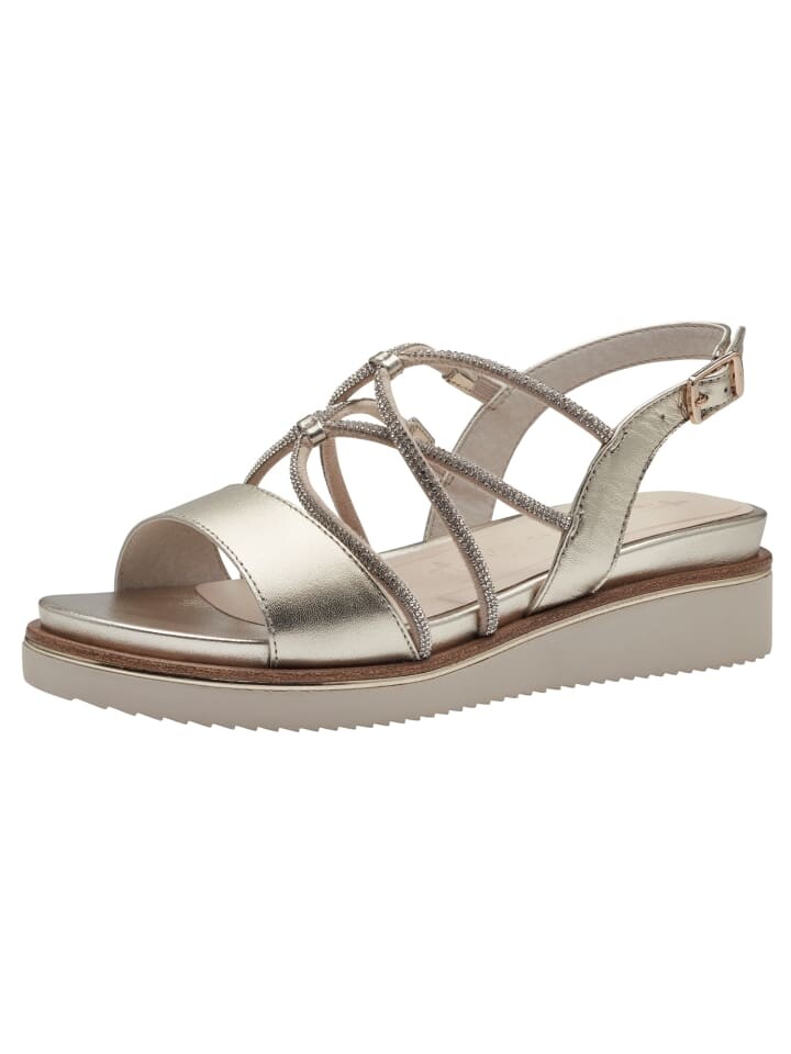 

Сандалии на плоской подошве Tamaris Sandalette, цвет light gold