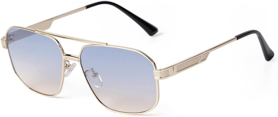 

Солнцезащитные очки MUTYNE Retro с двойной перемычкой, квадратной формы, мужские, с защитой от УФ-излучения UV400, модные женские солнцезащитные очки с градиентным покрытием UV400, C5