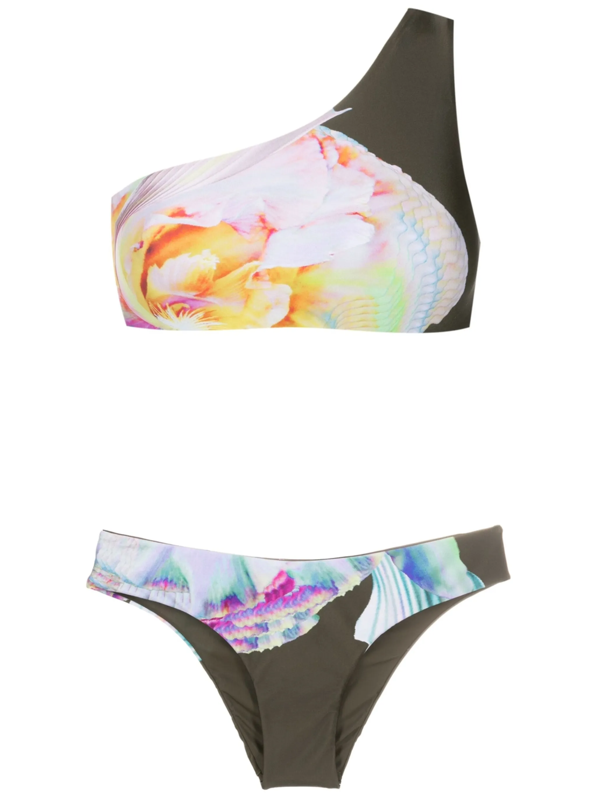 

Топ бикини с открытыми плечами и принтом Lenny Niemeyer, мультиколор