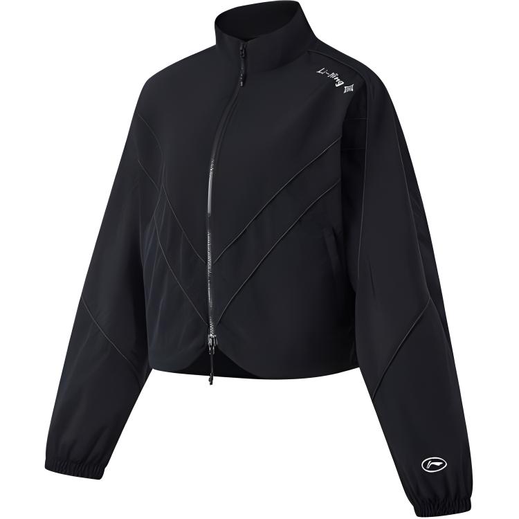 

LINING Фитнес куртка тренч женская черная