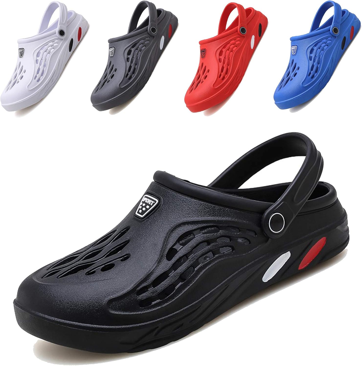 

Классические сабо CYian для мужчин и женщин, легкие, слипоны, с пушистой подкладкой, пляжные сандалии, садовые сабо, черный