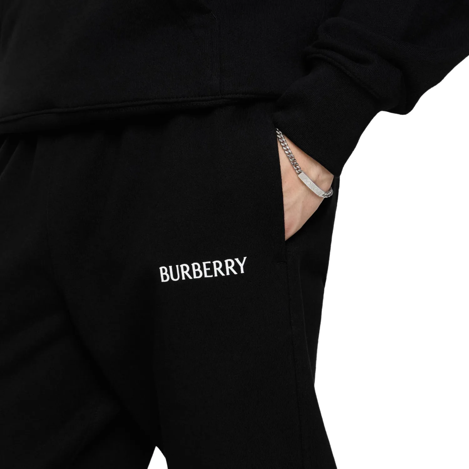 Брюки Burberry FW25 мужские, стиль главной улицы, черный — фото 4