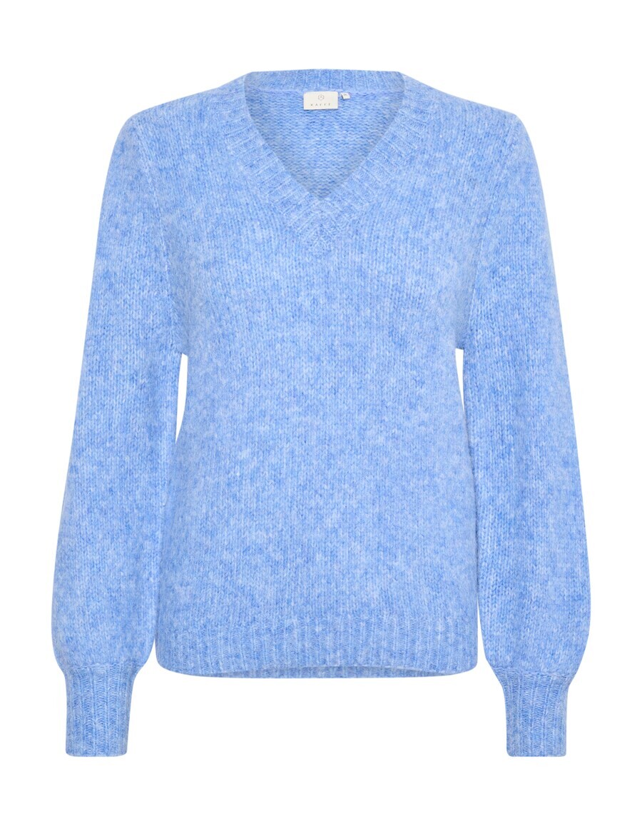 

Тонкий вязаный свитер Kaffe Sweater Zaroline, пятнистый синий