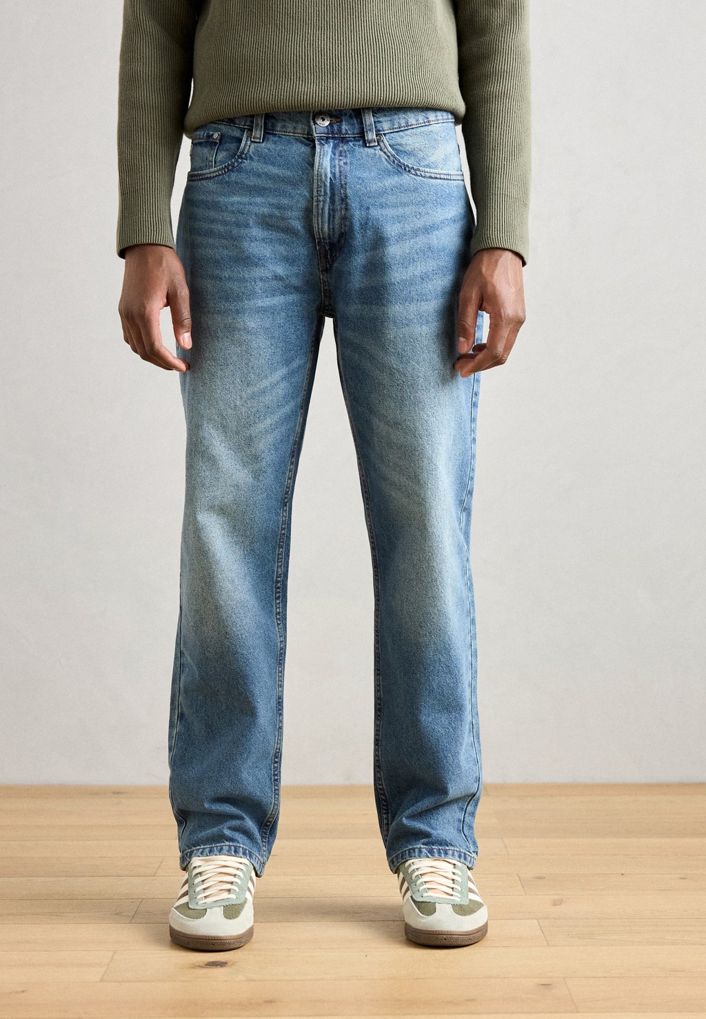 

Свободные джинсы INDICODE JEANS, светло-серый