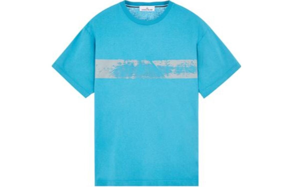 

Футболка мужская синяя Stone Island, синий