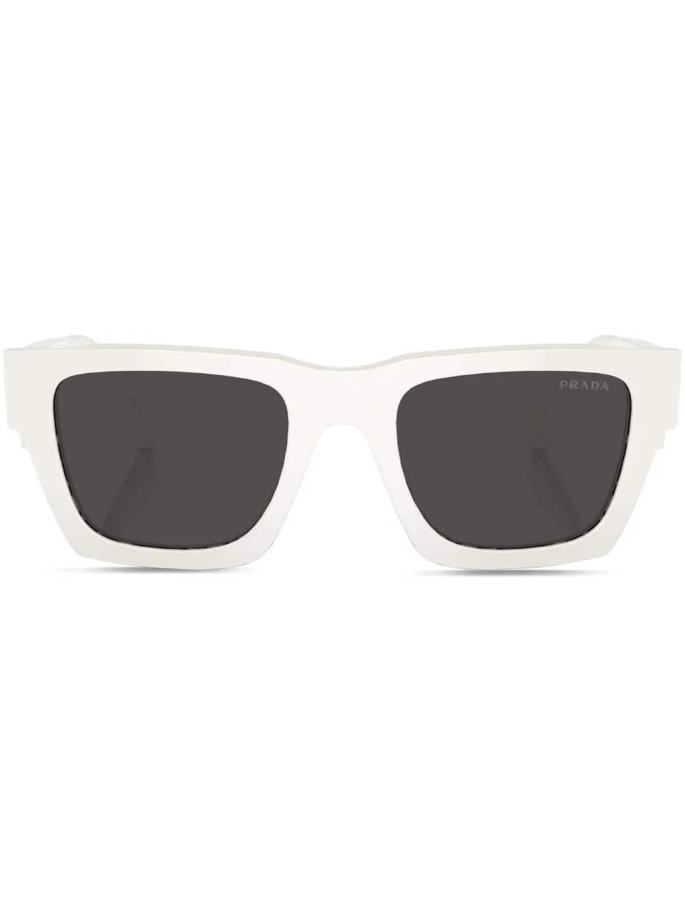 

Солнцезащитные очки в квадратной оправе с логотипом Prada Eyewear, белый
