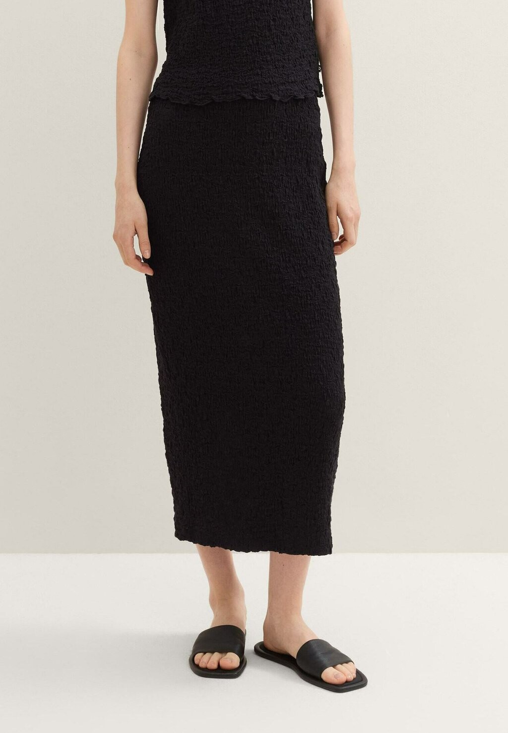 

Юбка-карандаш CRINKLE TOM TAILOR, черный