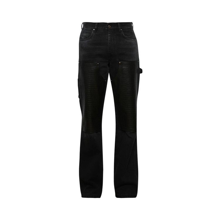 

Джинсы Amiri Embossed Croc Carpenter Jeans, Dusk Black