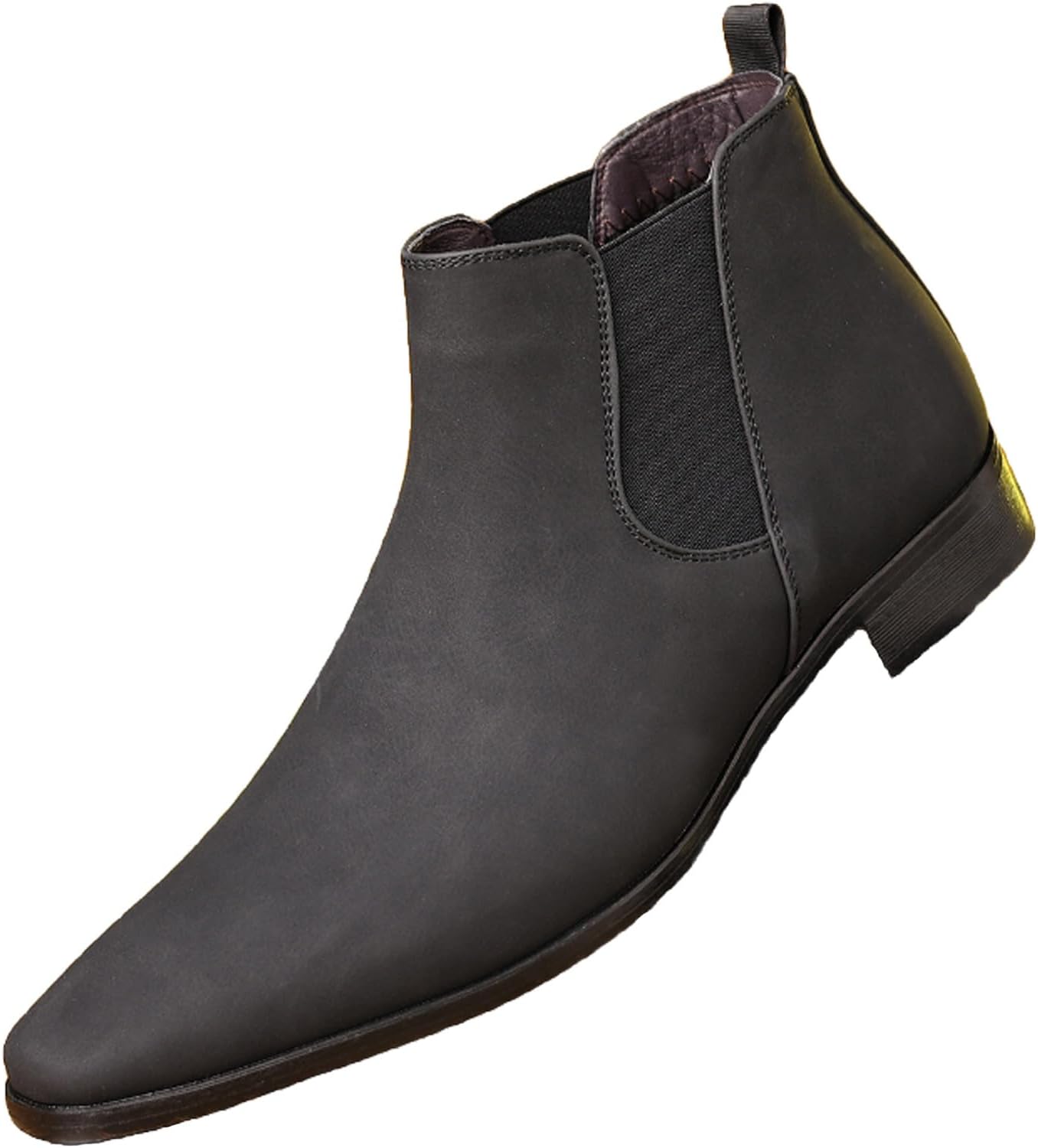 

Мужские замшевые ботинки-челси ENOEGMSD с эластичной вставкой, стильные ботинки на низком каблуке, удобные формальные ботинки для свадьбы, вечеринки или делового повседневного ношения, черный