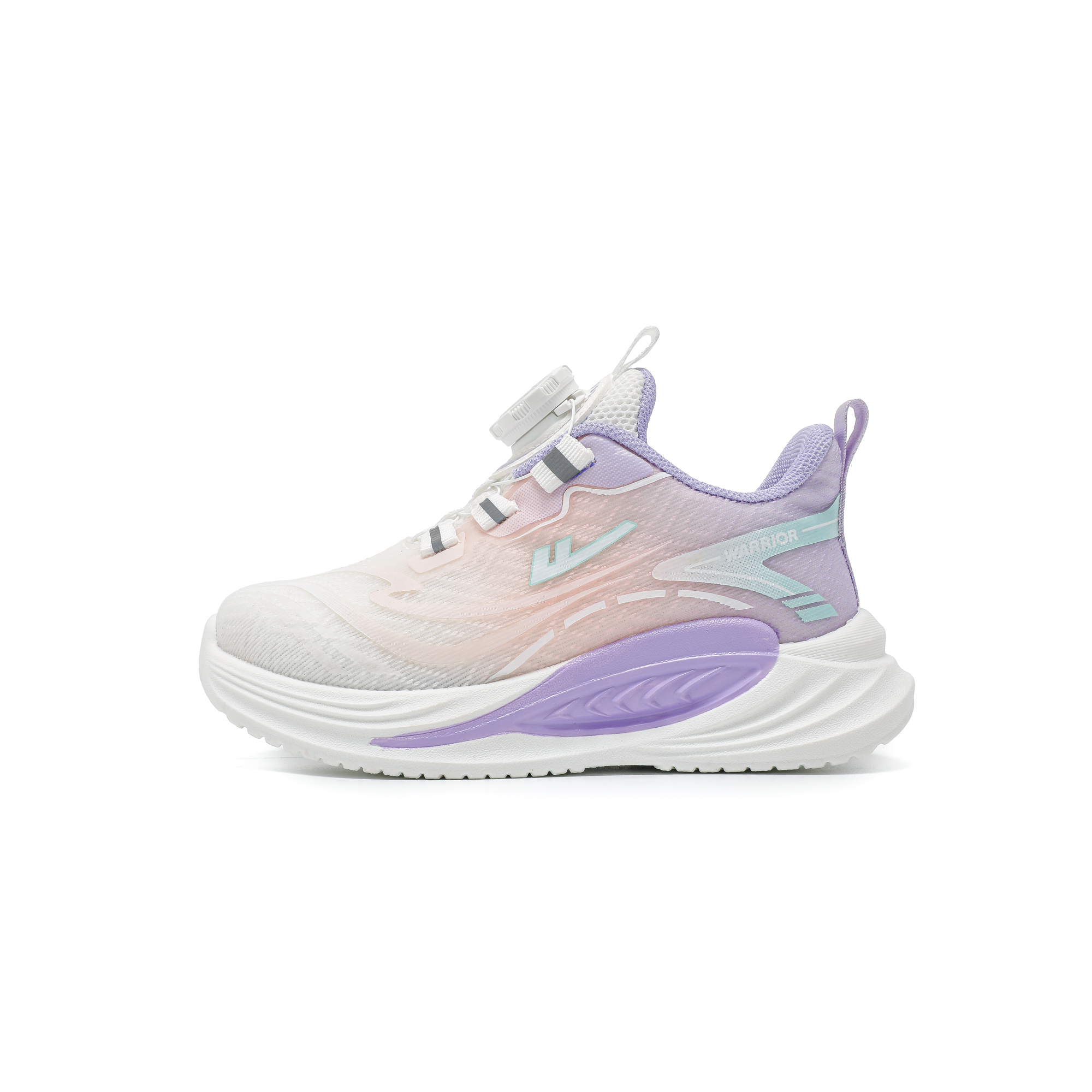 

Детские кроссовки Mid top Lifestyle из искусственной кожи с противоскользящей и износостойкой подошвой WARRIOR, белый/фиолетовый/розовый