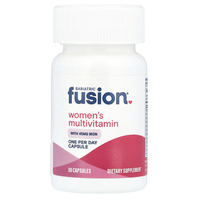 

Bariatric Fusion, Мультивитамины для женщин, с железом, 30 капсул