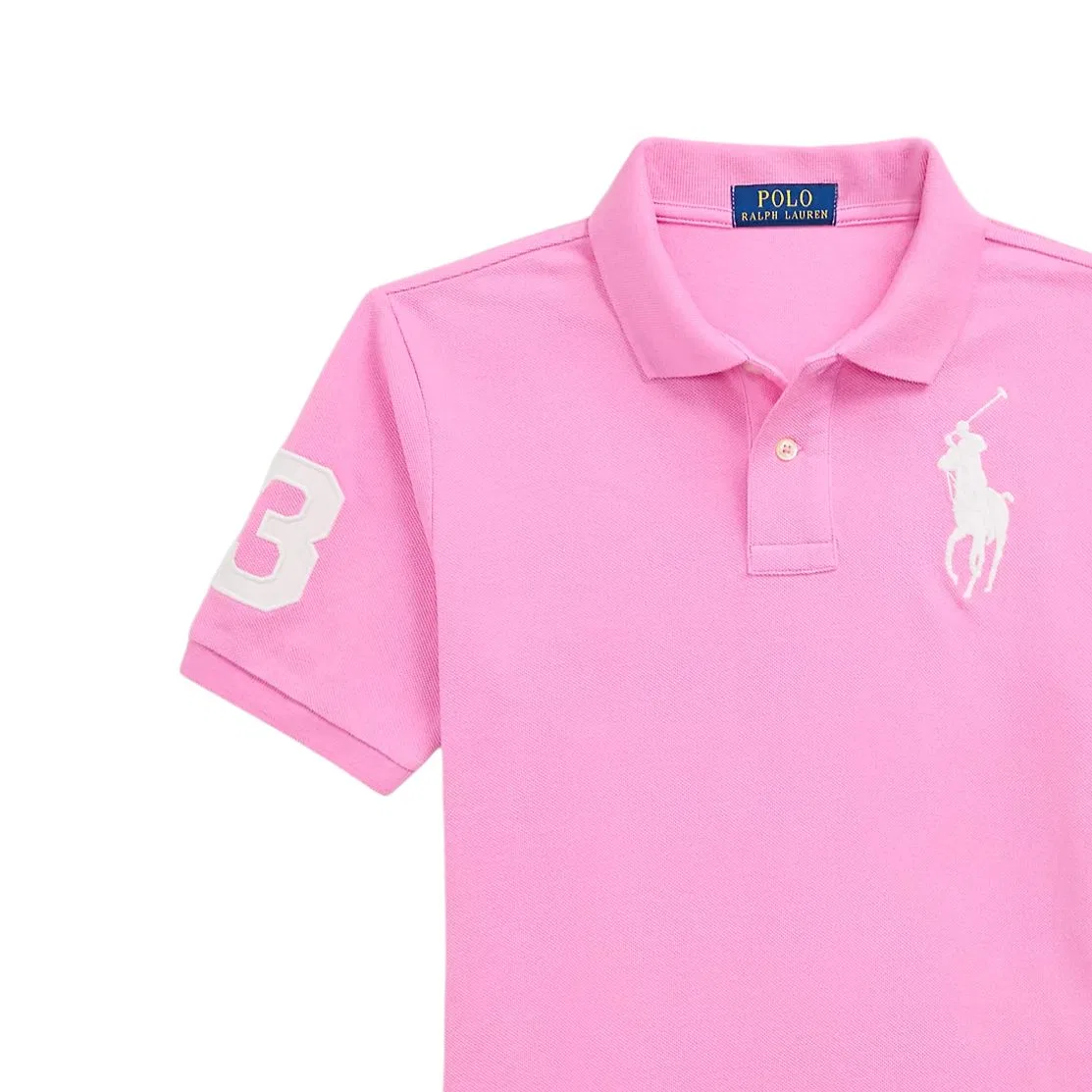 Поло детское Polo Ralph Lauren розовое — фото 3
