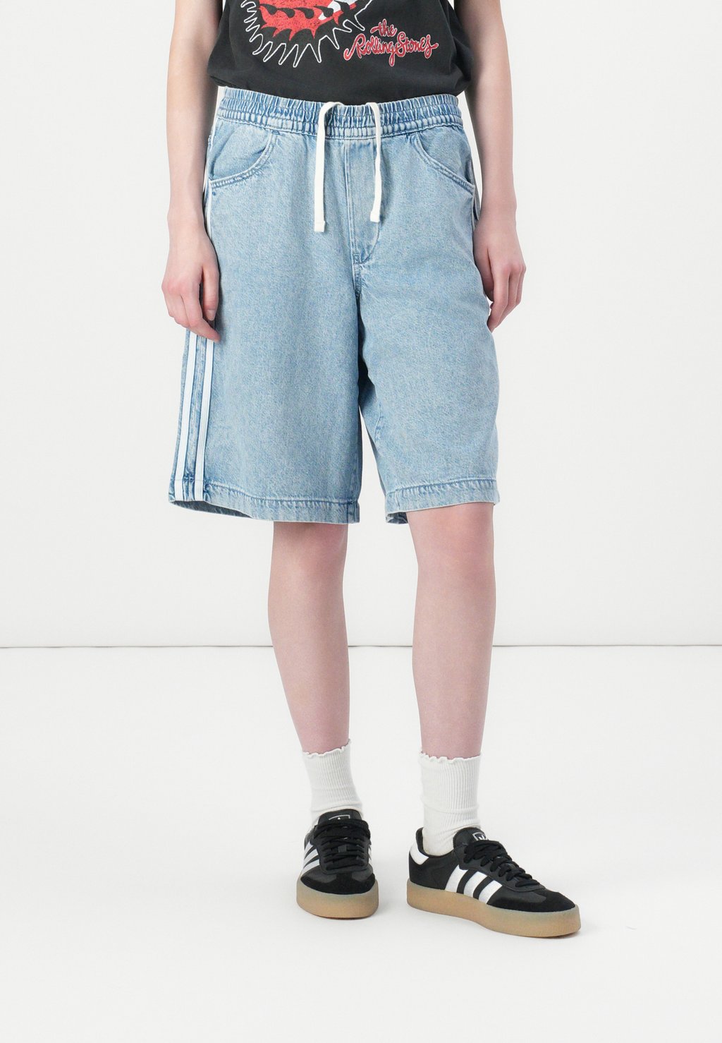 

Джинсовые шорты ELIN SIDE STRIPE GAP, светло-голубой