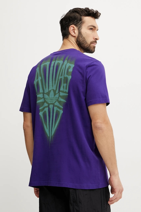 

Футболка хлопковая Skeleton Back Tee Adidas Originals, фиолетовый