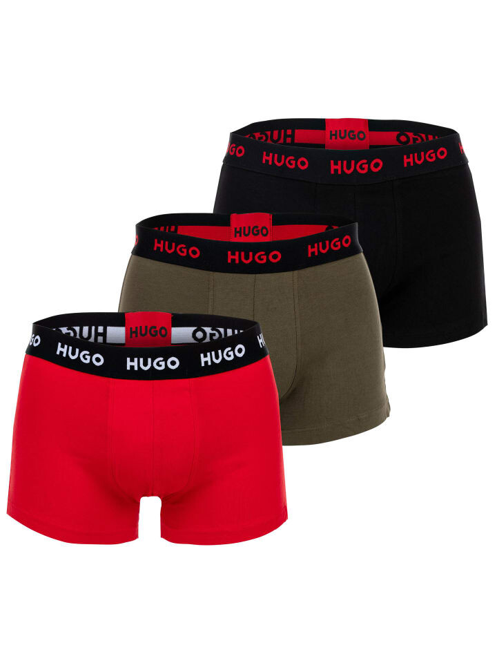 

Боксерские трусы HUGO, цвет schwarz/rot/grün