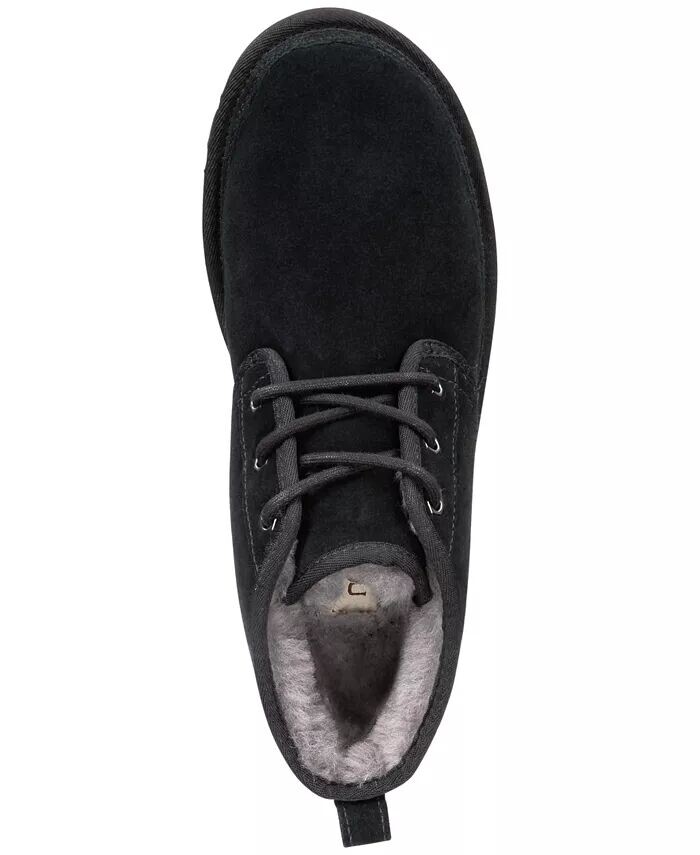 Мужские ботинки UGG® Neumel классические замшевые с овчиной, черный — фото 4
