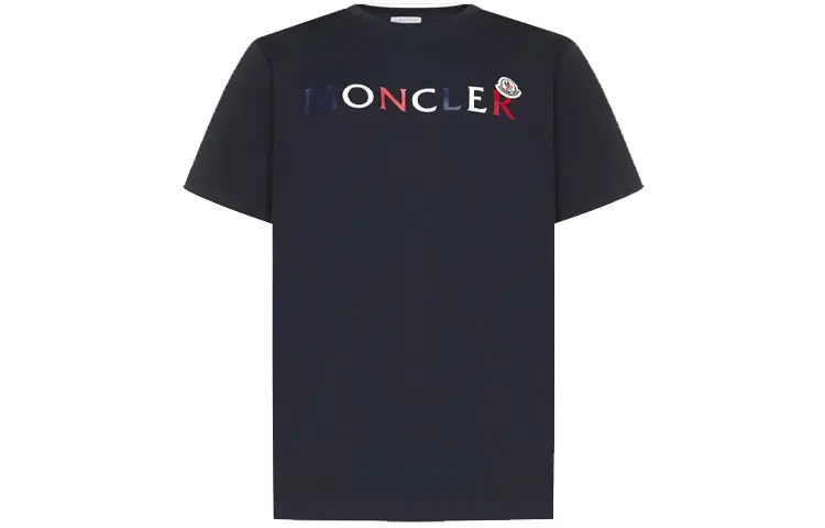 

Футболка мужская синяя Moncler SS22