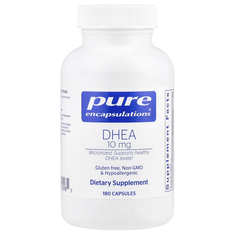 

Pure Encapsulations, ДГЭА, 10 мг, 180 капсул