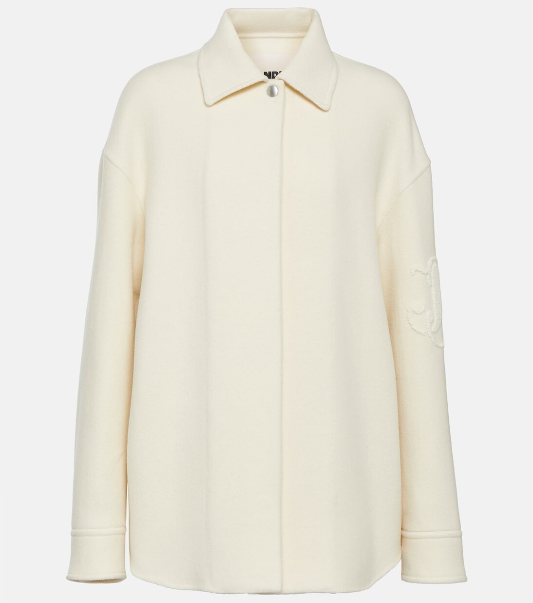 

Куртка из натуральной шерсти с логотипом Jil Sander, белый