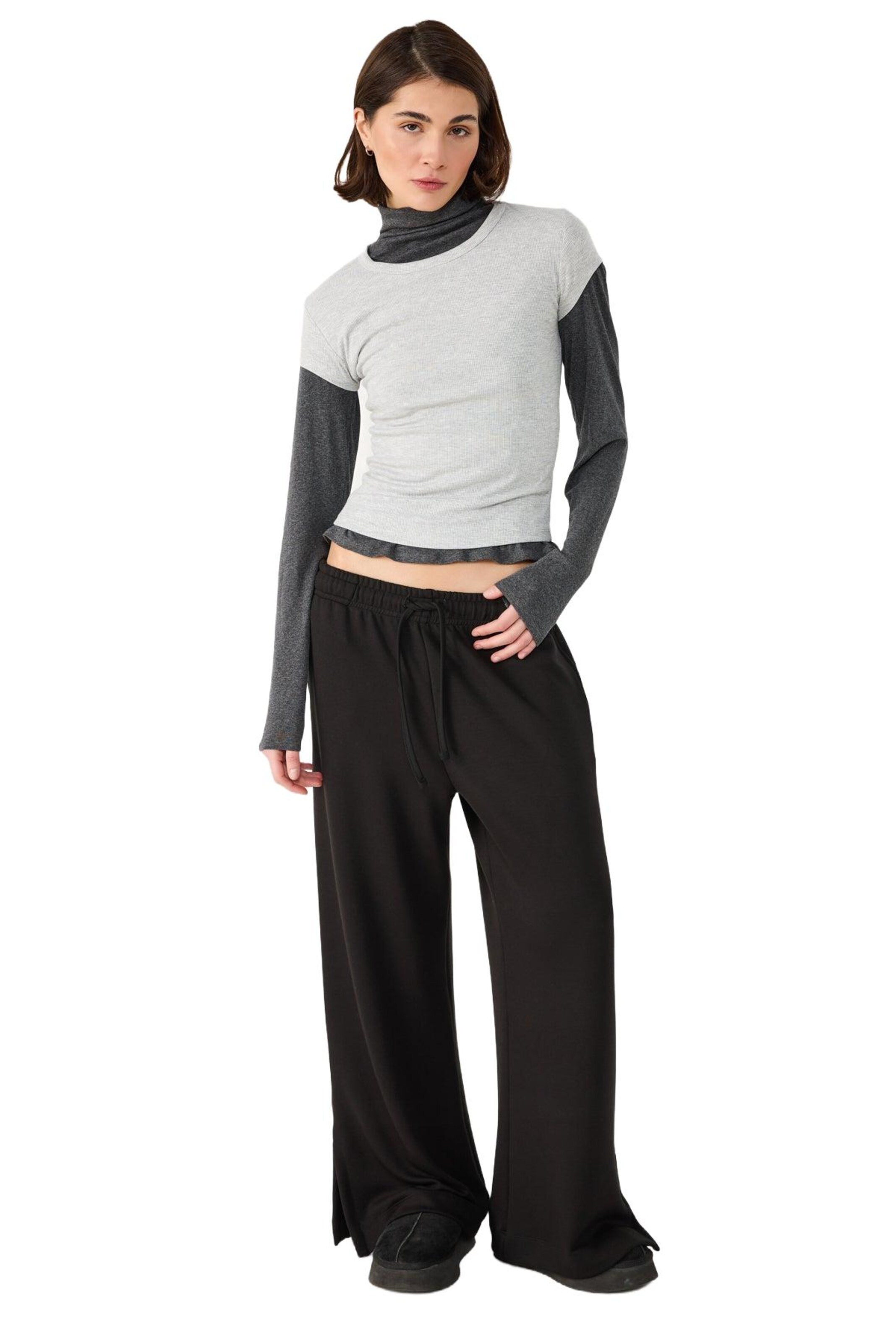 

No Matter What Футболка в светло-сером цвете