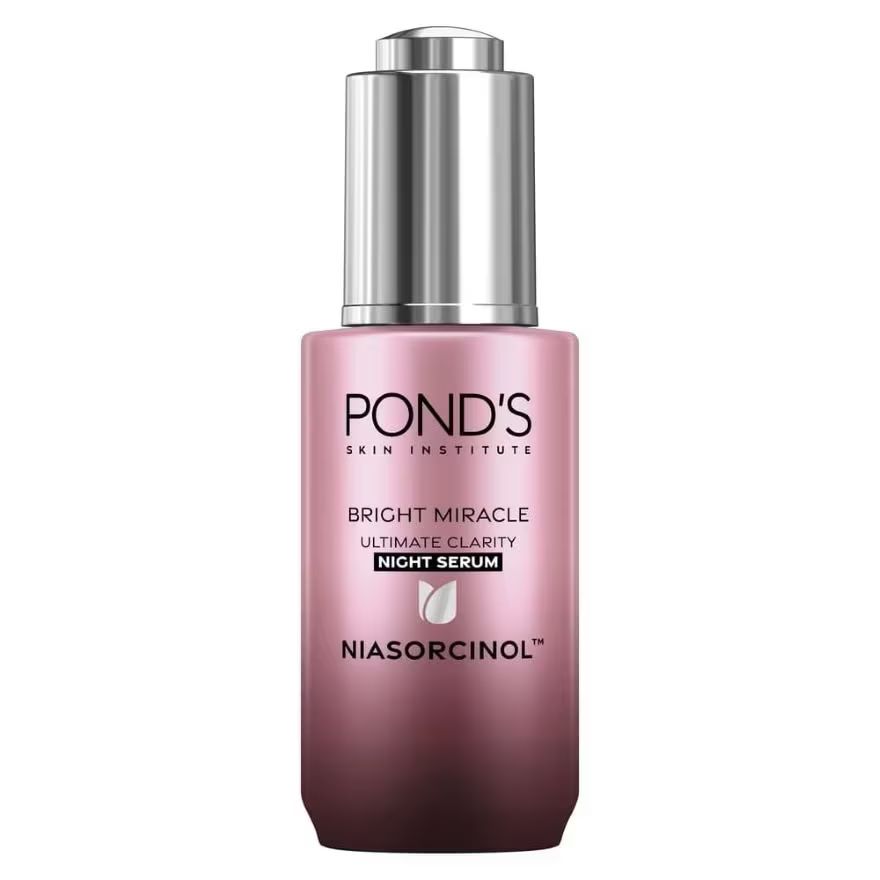 

Pond's Pond'S Bright Miracle Ultimate Clarity Ночная сыворотка с ниасорцином 30 г, Pink