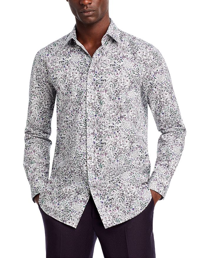 

Рубашка с принтом "Garden" Slim Fit Paul Smith, мультиколор