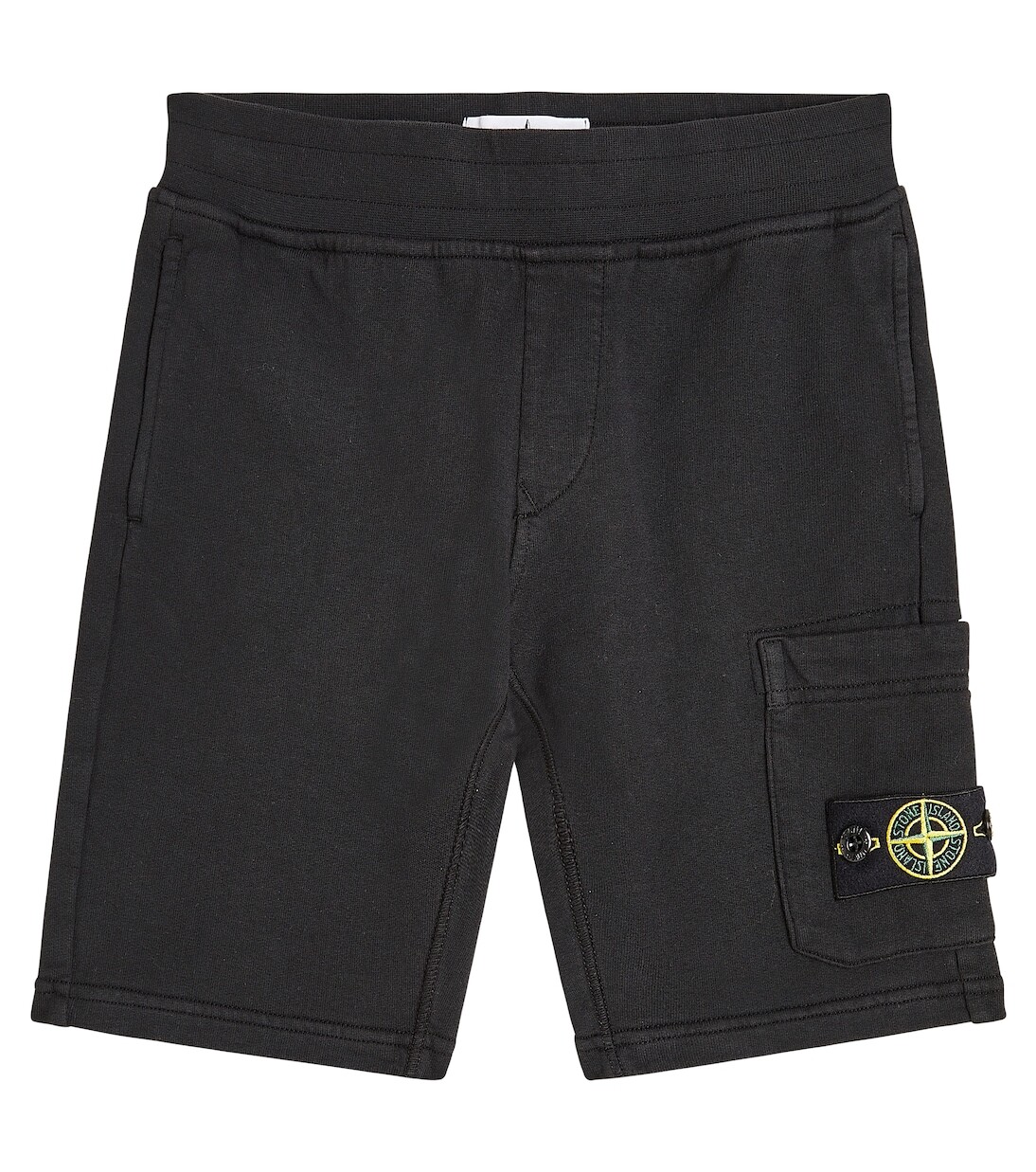 

Шорты из хлопкового джерси Stone Island Junior, черный