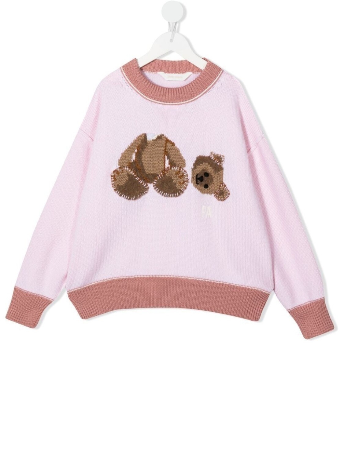 

Palm Angels Kids джемпер с узором, розовый