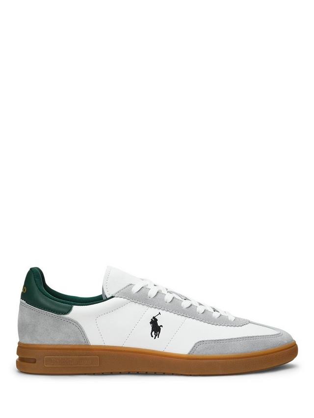 

Кожаные кроссовки Polo Bedford Ralph Lauren, White, Grey, Forest