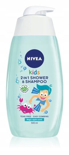 

Шампунь и гель для душа детский 500мл Nivea Kids Magic Apple