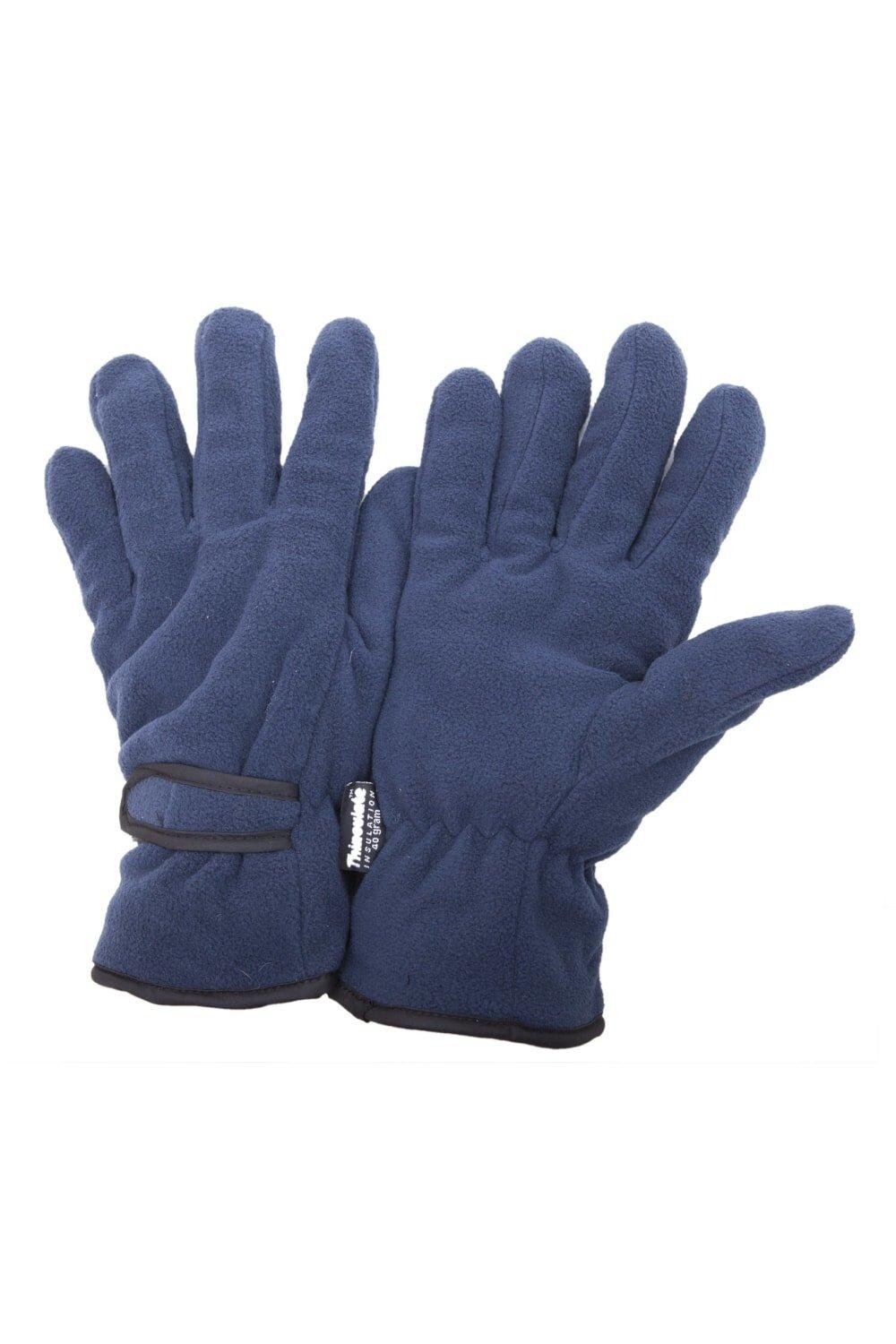 

Зимние термофлисовые перчатки Thinsulate (3M, 40 г) Floso, темно-синий