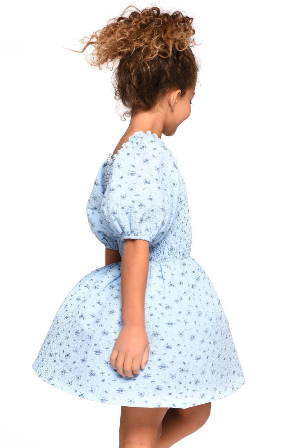 Платье для девочек Little l Big l Tween в стиле бохо и коттедж кор с цветочным принтом Truly Me, мультиколор — фото 3