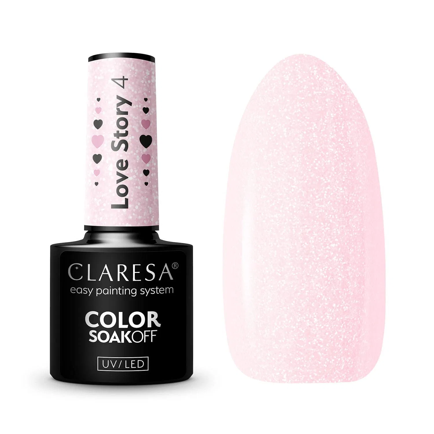 Полуперманентный гель-лак Claresa Love Story 4, 5 г Claresa