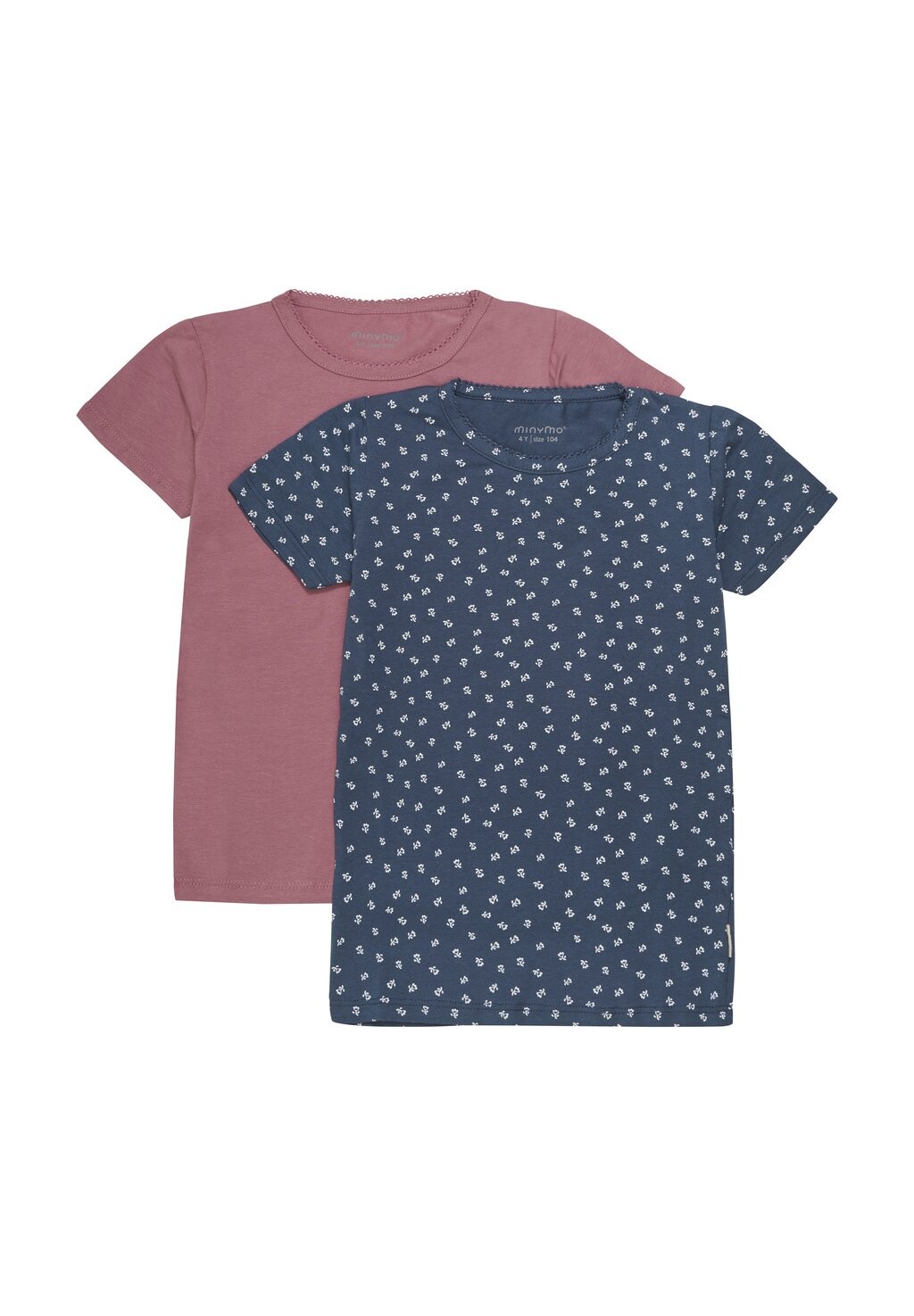 

футболка с принтом 2 Pack Minymo, цвет mesa rose
