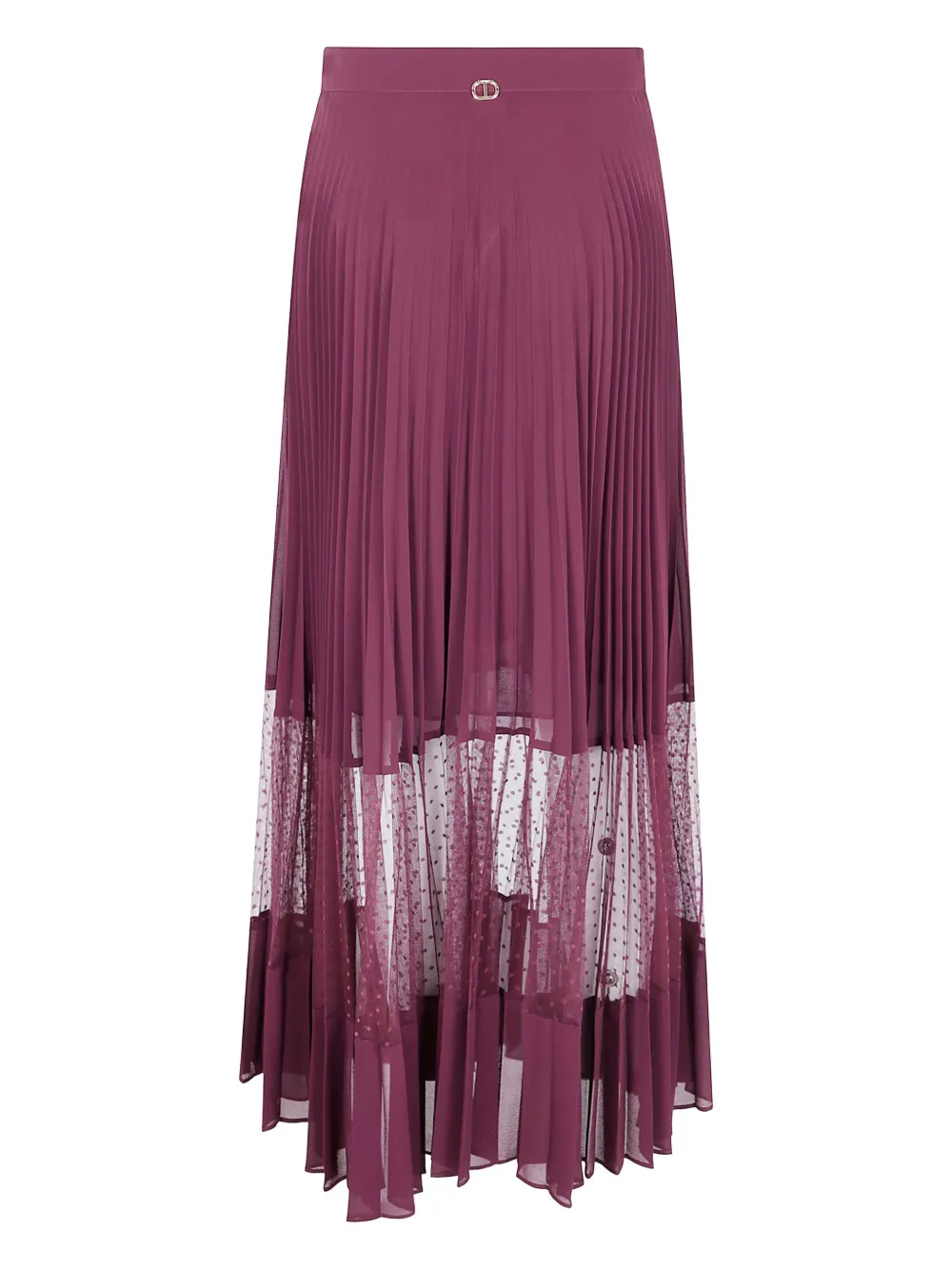 

Юбка миди со складками Twinset, розовый