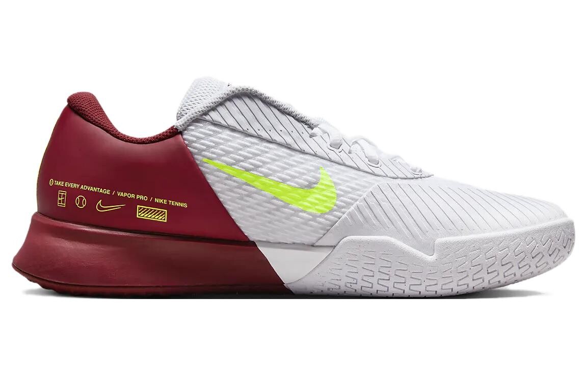 Теннисные кроссовки Nike Air Zoom Vapor Pro 2 мужские, Белый/Красный — фото 2