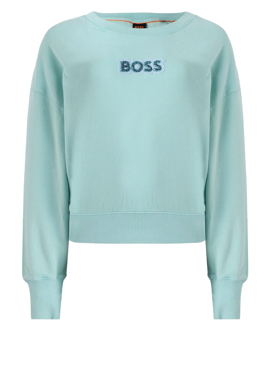 

Толстовка BOSS C_Elay_Stonebadge, синий