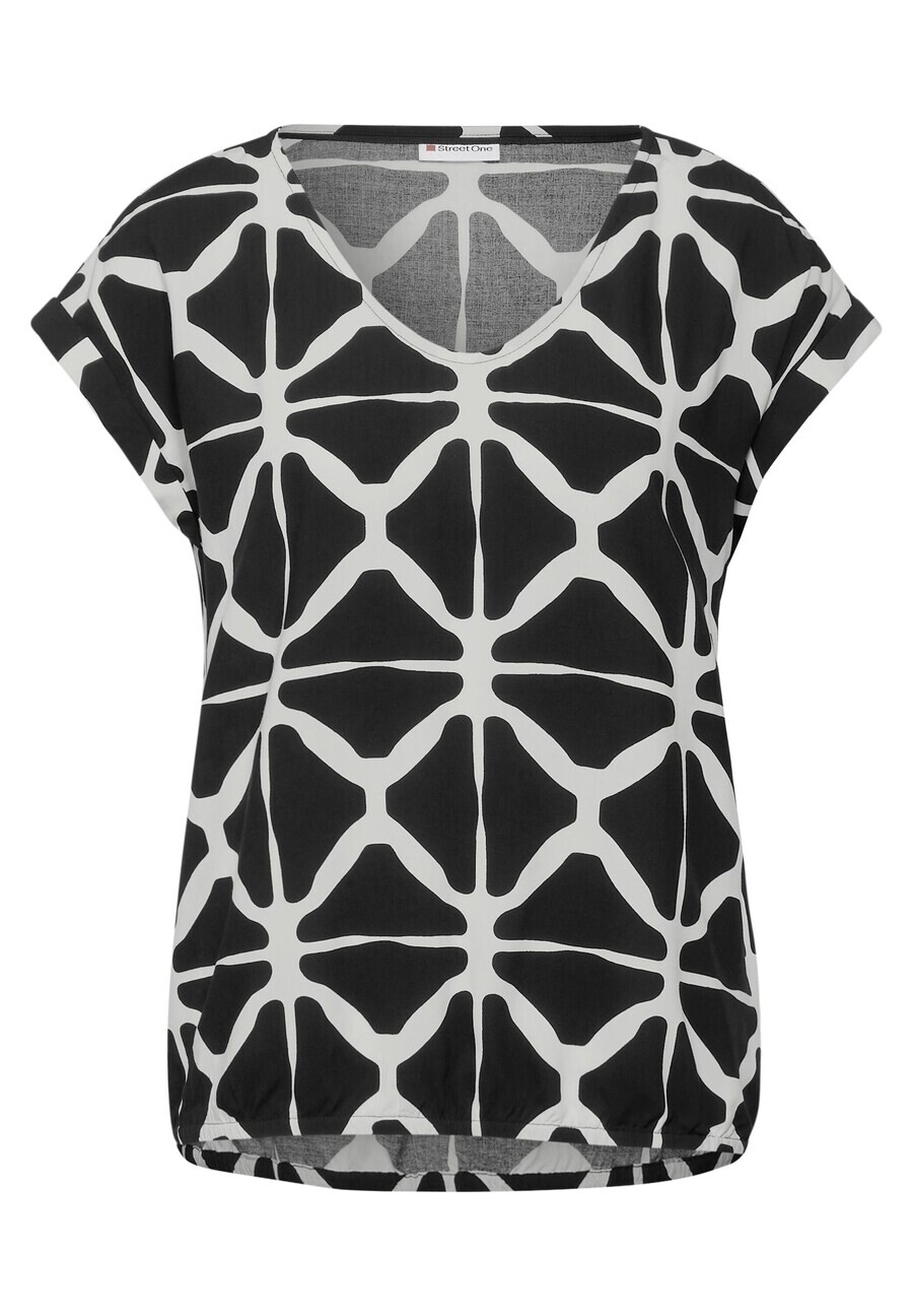 

Блузка с коротким рукавом STREET ONE Blouse, черный