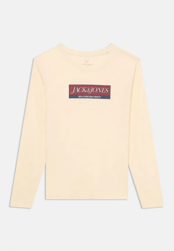 Футболка с длинными рукавами и логотипом jorinwood Jack & Jones Junior, Antique White