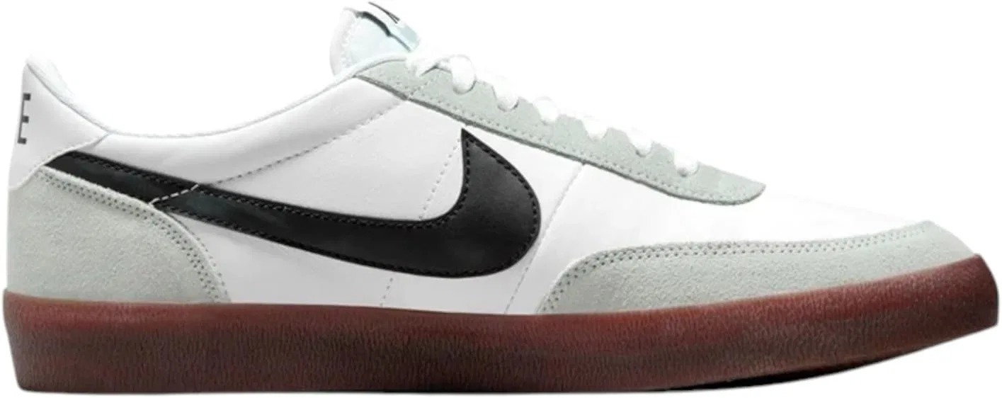 Мужские кожаные кроссовки Nike Killshot 2, White, Black, Light Silver, Rubber, Dark Brown — фото 3