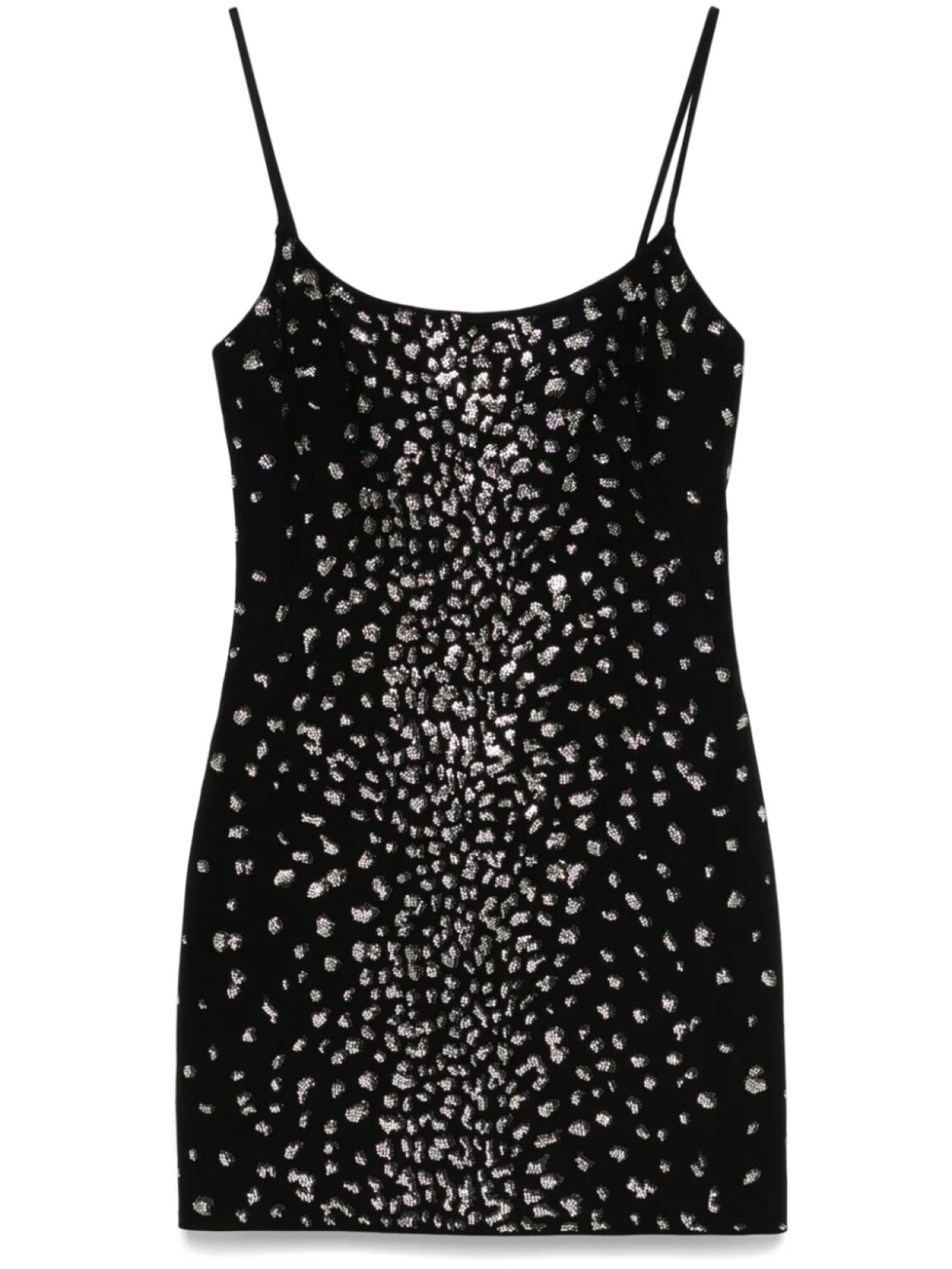 

Мини-платье Blumarine, украшенное кристаллами, черный