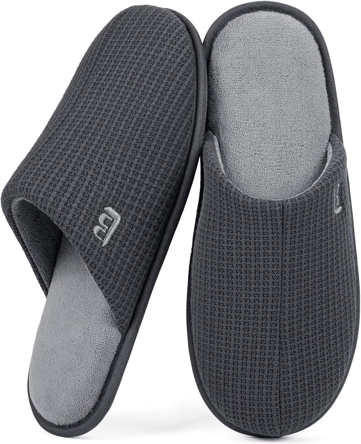 

Мужские домашние тапочки LongBay, удобные вязаные слипоны с легкой подошвой и эффектом памяти, для дома и путешествий, серый