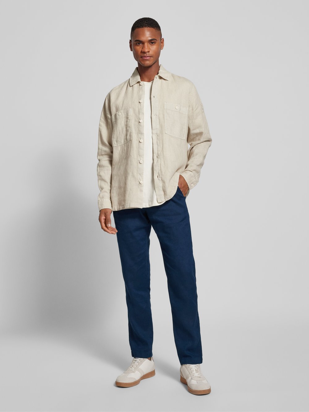 

Свободные брюки из льняной смеси «HARLEM» Tommy Hilfiger, синий