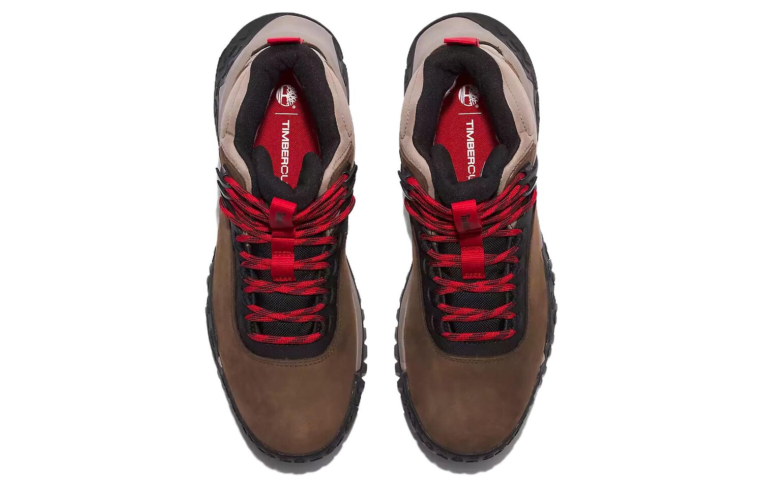 Мужские уличные ботинки Timberland треккинговые спортивные, коричневый/черный/бежевый — фото 4