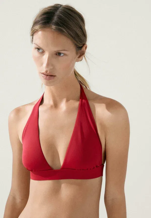 Топ-бикини треугольник Massimo Dutti, красный