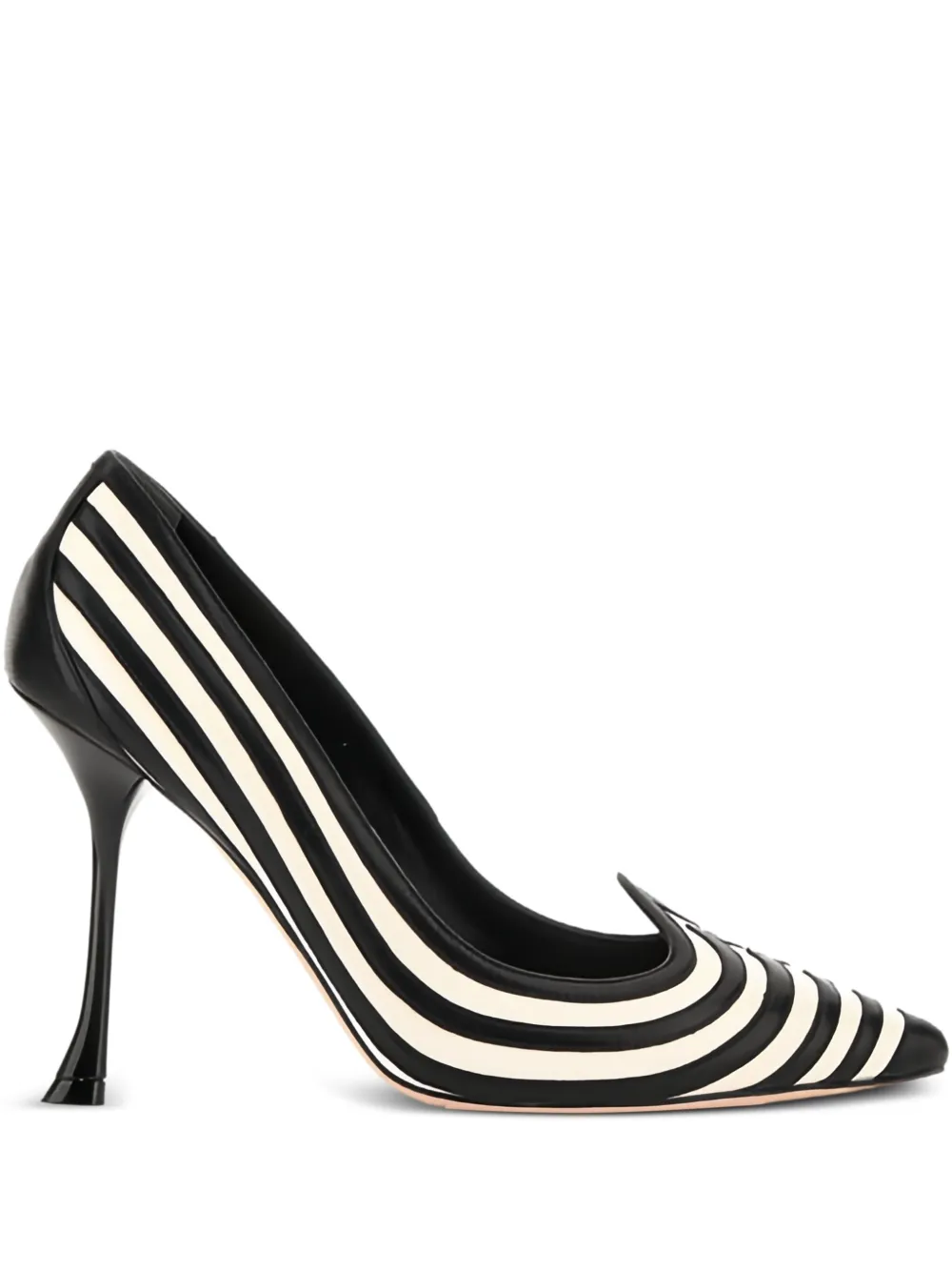 Туфли с полосками Roger Vivier, черный
