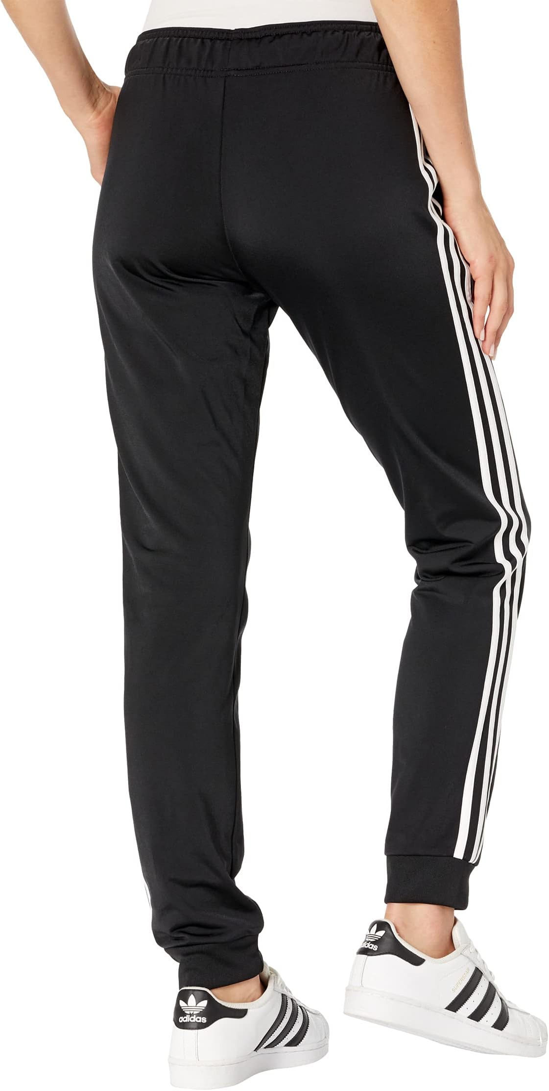 Брюки adidas Essential 3-Stripes Tricot Pants, черный — фото 2